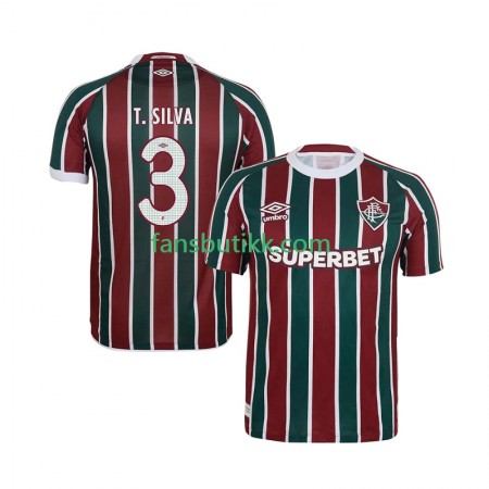 Fotballdrakt Fluminense Thiago Silva 3 Hjemmetrøye 2025-2026 Kortermet